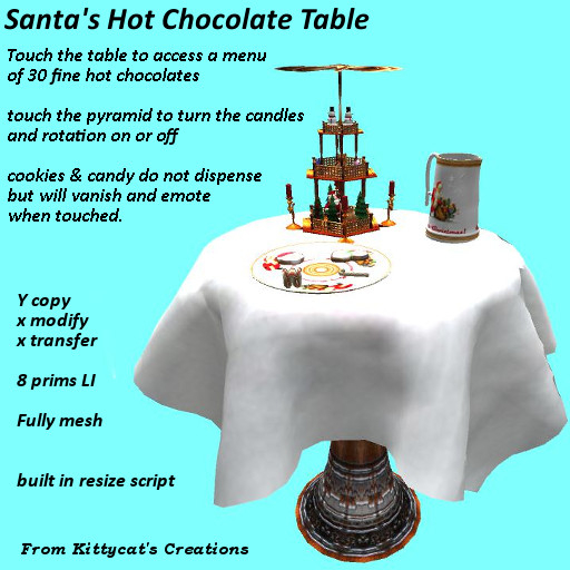 Santa's Hot Chocolate Table  box