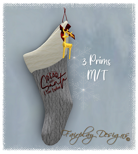 ~FDA~Dear Santa Christmas Stocking