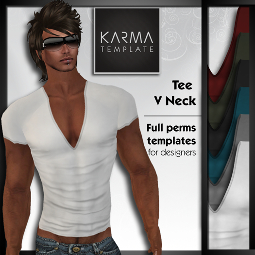 Karma Template - TGA - Unisex Tee V Neck Full Permissions