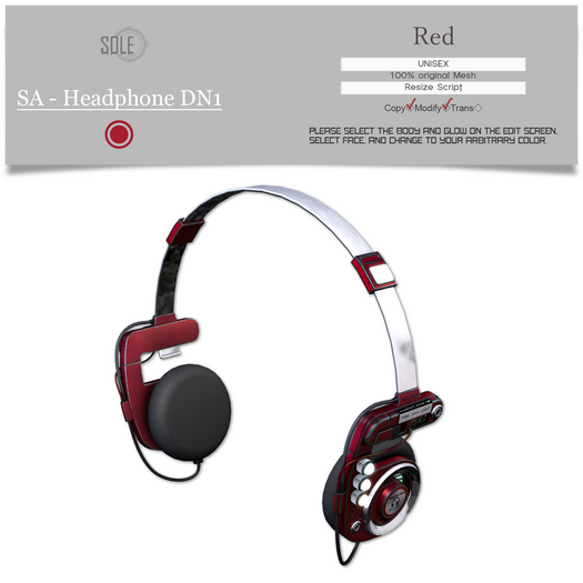 :::SOLE::: SA - Headphone DN1 (Red)