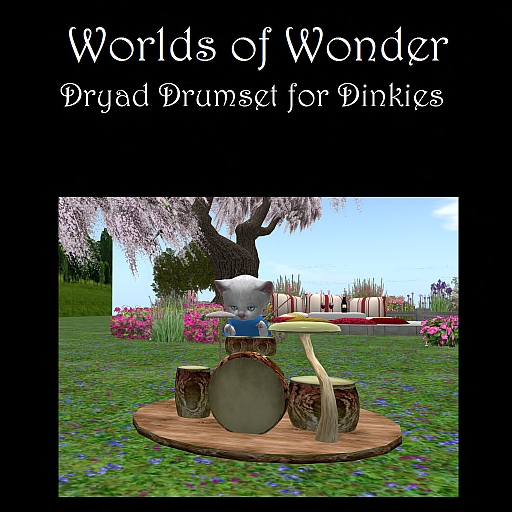 Animated Dinkie Dryad Drum Set Boxed
