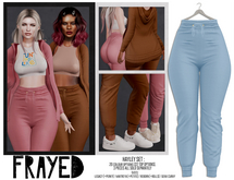 Frayed - Hayley Pants - Baby Blue