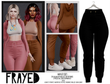 Frayed - Hayley Pants - Black