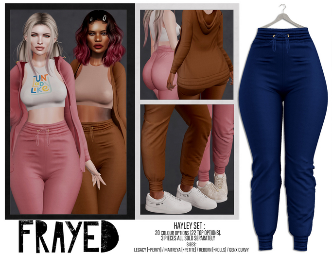 Frayed - Hayley Pants - Blue