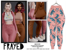 Frayed - Hayley Pants - Coral Tigers
