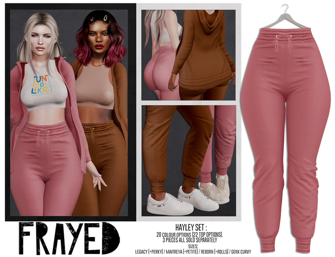 Frayed - Hayley Pants - Rose