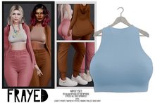 Frayed - Hayley Top - Baby Blue