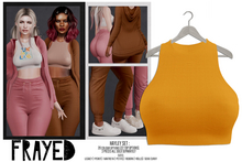 Frayed - Hayley Top - Mustard