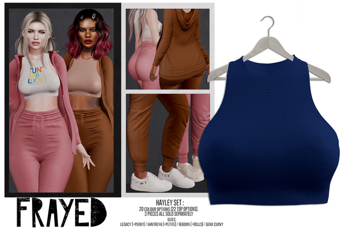 Frayed - Hayley Top - Blue