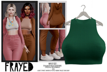 Frayed - Hayley Top - Teal