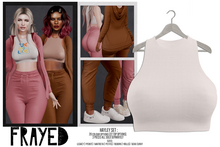 Frayed - Hayley Top - White