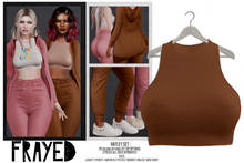 Frayed - Hayley Top - Tan