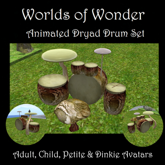 Animated Dryad Drum Set Multi-Pack
