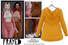 Frayed - Hayley Hoodie - Mustard