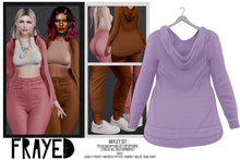 Frayed - Hayley Hoodie - Lilac