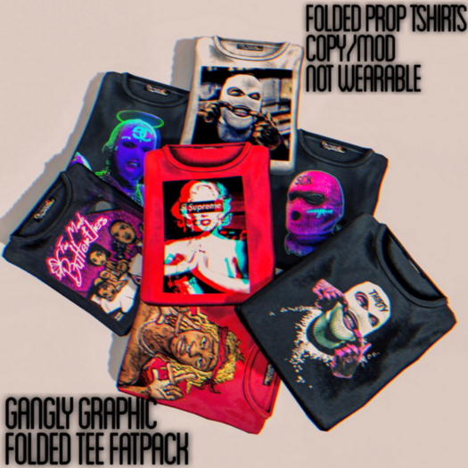 gangly graphic folded tee pack