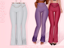 .Safira. Babe Pant White