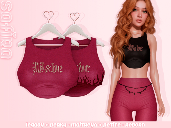 .Safira. Babe Top Berry