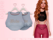 .Safira. Babe Top Grey