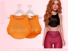 .Safira. Babe Top Orange