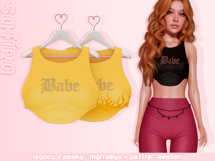 .Safira. Babe Top Yellow