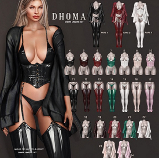 2. Dhoma Chiara Set Lara Red RARE