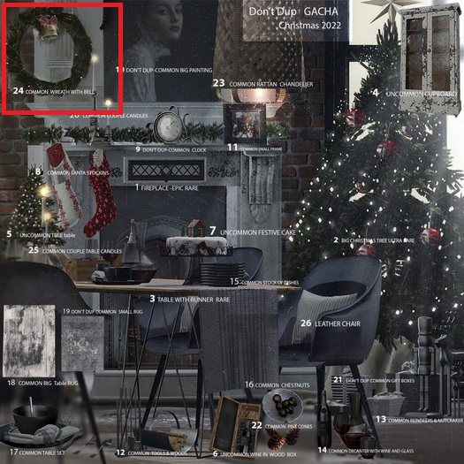 24. DONTDUP+FESTIVE WREATH WITH BELL -rezz & open COMMON
