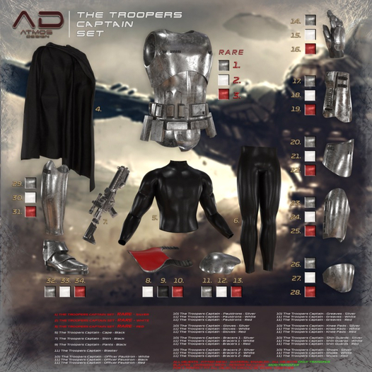 [AD] - RARE - The Troopers Captain - CHEST - White - GIANNI