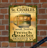 Vintage Tramway Wall Sign - Full Perm