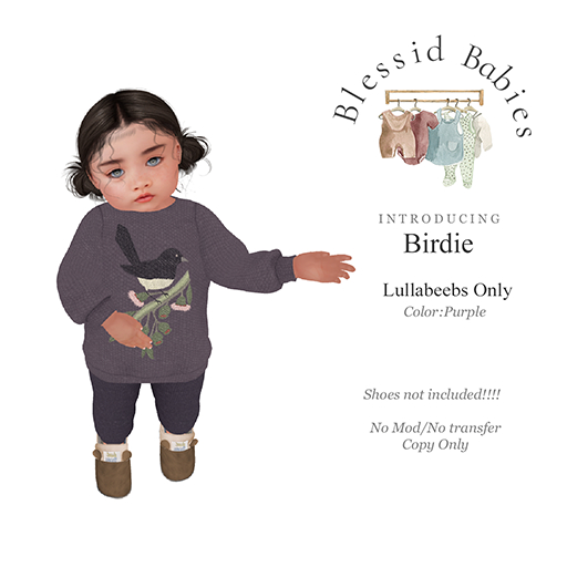 BlessidBabies Birdie Purple lullabeebs (Add)