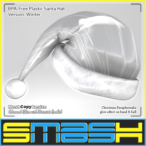 SMASH - BPA-Free Plastic Santa Hat (Winter)