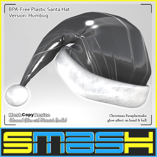 SMASH - BPA-Free Plastic Santa Hat (Humbug)