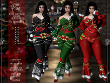 Pina Bell Bottom Christmas Jumpsuit, 20 textures, .Luna Chelsea