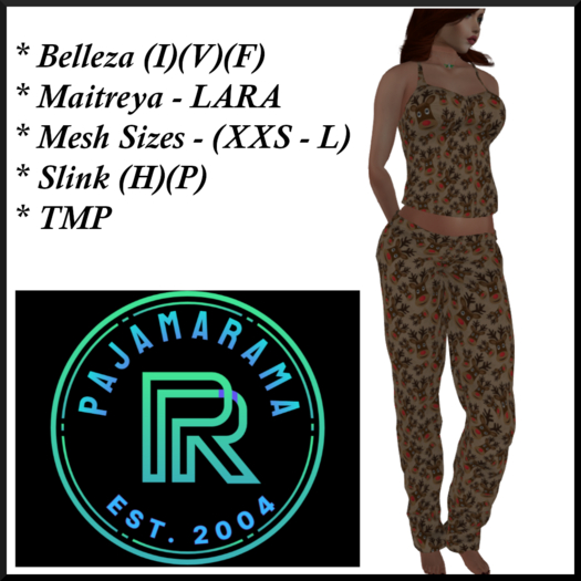 PAJAMARAMA - CHRISTMAS - (P6) RUDOLPH BAG