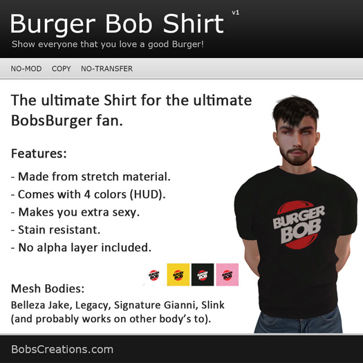 Burger Bob Shirt (M) 