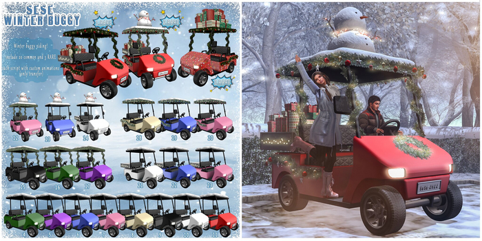 2. Sese - Winter Buggy - Snowman RARE
