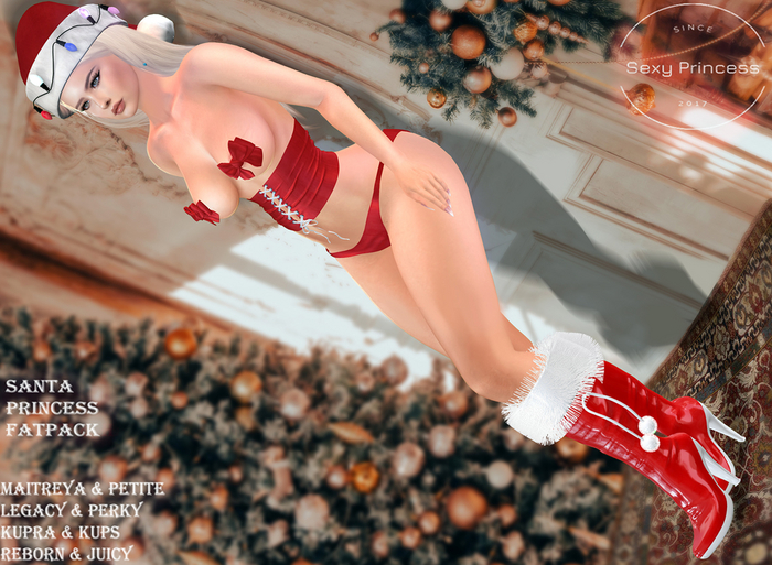 [Sexy Princess] Santa Princess Red Outfit & Boots 