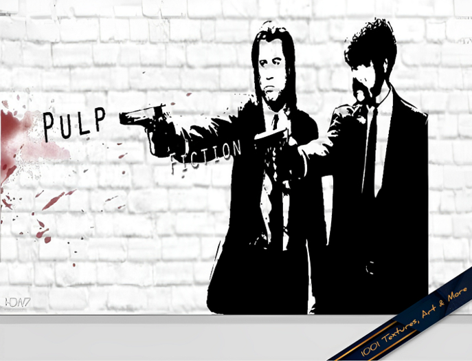 Pulp Fiction Gun Wall Decal - Full Perm