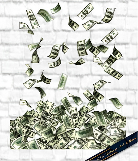 Falling Money Wall Decal - Full Perm