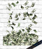 Falling Money Wall Decal - Full Perm