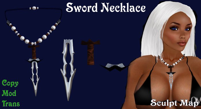 Sculpt Sword Necklace