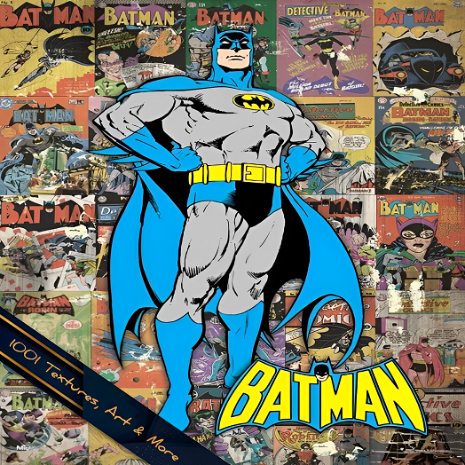 Bat Knight Comics Poster - Full Perm Texture