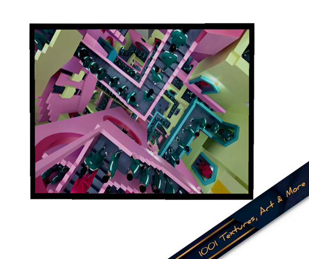 Squid Games Decor - Mesh Framed Poster