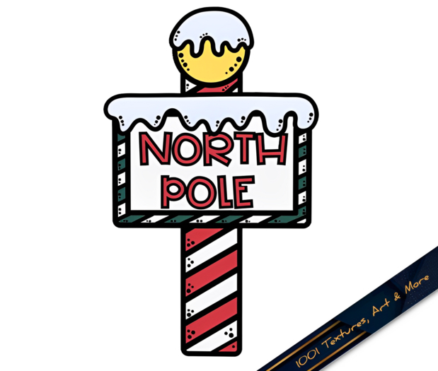 North Pole Sign Alpha Texture - Full Perm