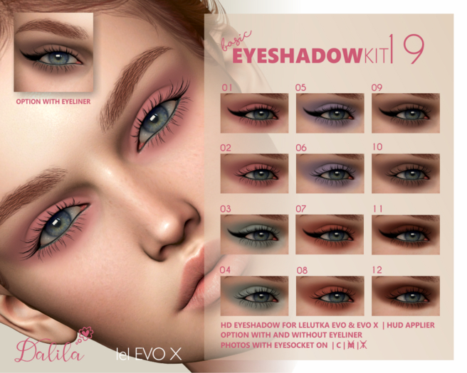 Dalila Basic Eyeshadow Kit 19 