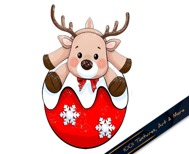 Cute Christmas Ball Alpha Texture - Full Perm