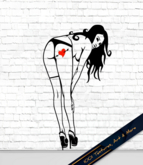 Sexy Girl 1 Wall Decal - Full Perm