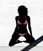Sexy Girl Wall Decal - Full Perm