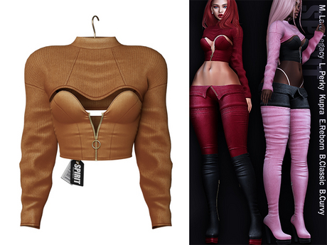 Second Life Marketplace - SPIRIT - Marichka top [GINGER]