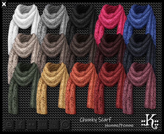 ::K:: Chunky Scarf Homme/Femme DEMO [wear]